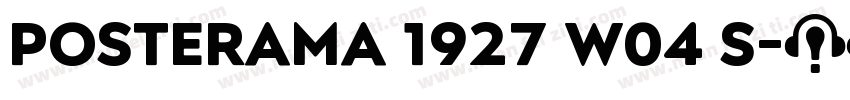 Posterama 1927 W04 S字体转换